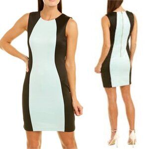 NWT Alexia Admor Womens Size 8 Colorblock Scuba Knit Sheath Mini Dress NEW